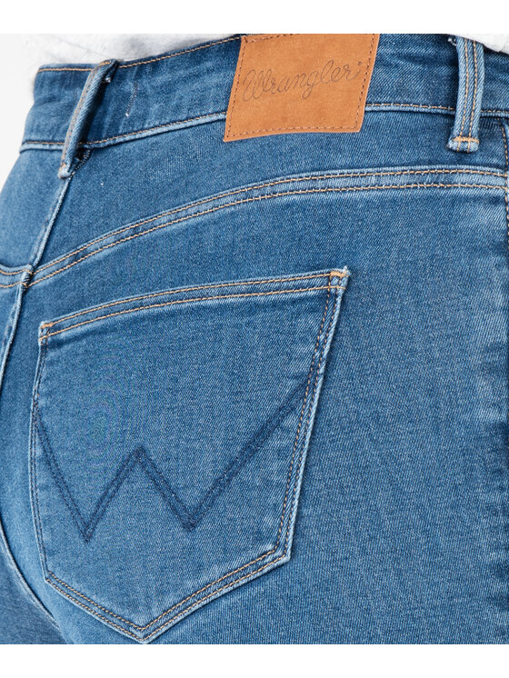 Wrangler Wrangler Jeansy W28KAEX11 Niebieski Skinny Fit