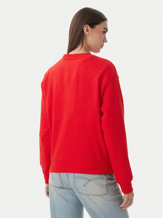 Tommy Hilfiger Tommy Hilfiger Felpa Logo Embroidery WW0WW48724 Rosso Relaxed Fit