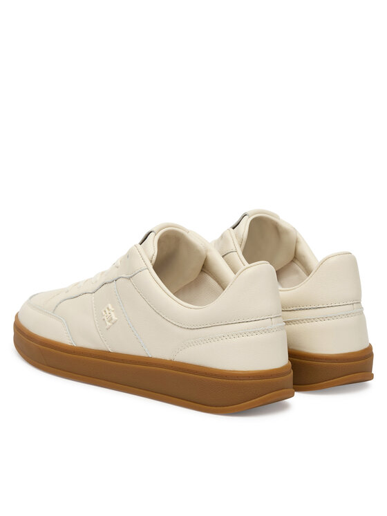 Tommy Hilfiger Tommy Hilfiger Сникърси Th Heritage Court Sneaker Ltr FW0FW09028 Екрю