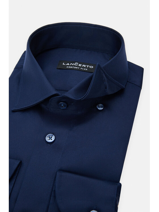 Lancerto Lancerto Koszula Costa KO073223000004 Granatowy Regular Fit