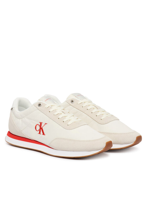 Calvin Klein Jeans Calvin Klein Jeans Sneakersy Retro Runner Ess Mix Mat YM0YM01361 Béžová