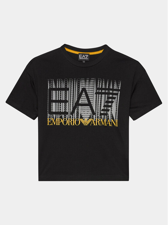 EA7 Emporio Armani EA7 Emporio Armani Тишърт 3DBT59 BJ02Z 1200 Черен Regular Fit