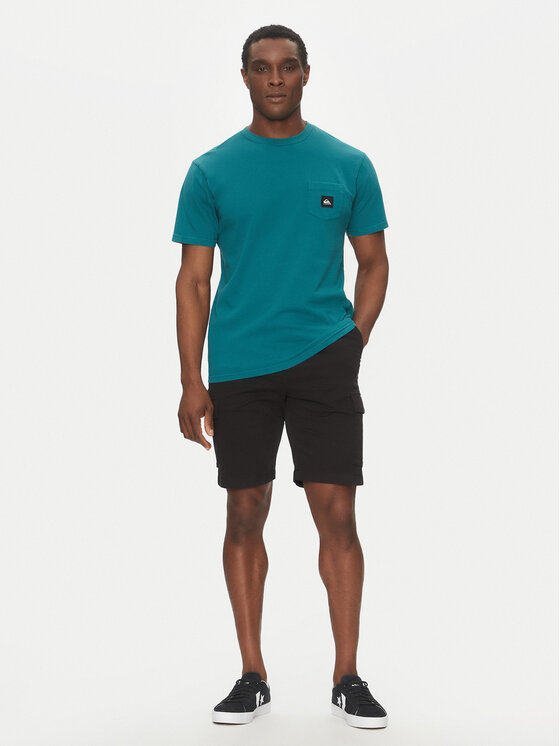 Quiksilver Quiksilver T-Shirt EQYZT08035 Tyrkysová Regular Fit