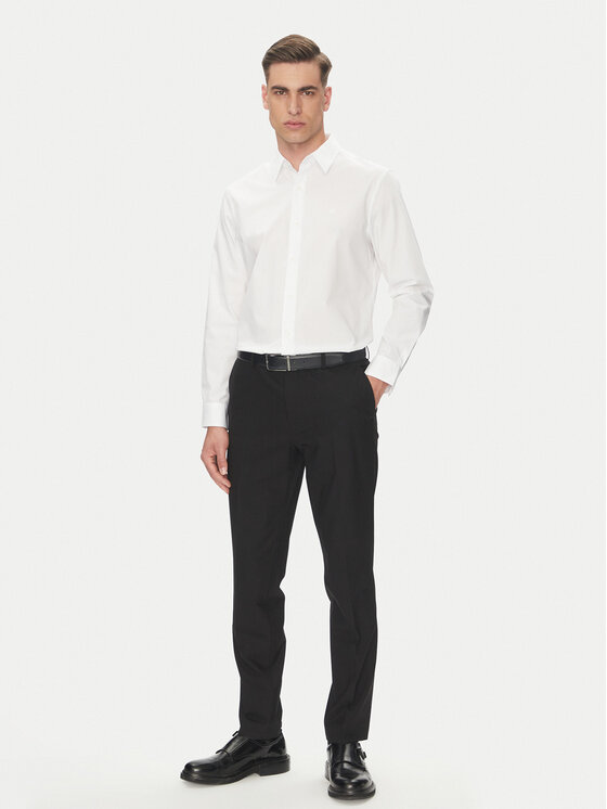 Calvin Klein Calvin Klein Koszula LV04LB148G Biały Slim Fit