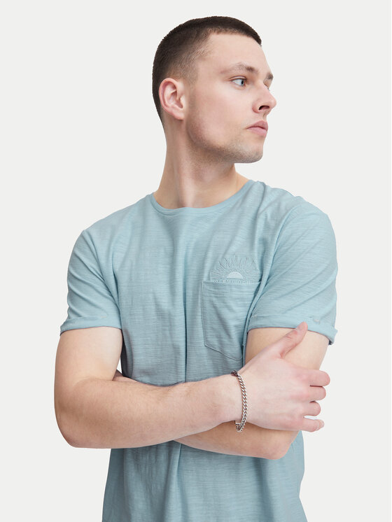 Blend Blend Tričko 20716864 Modrá Regular Fit
