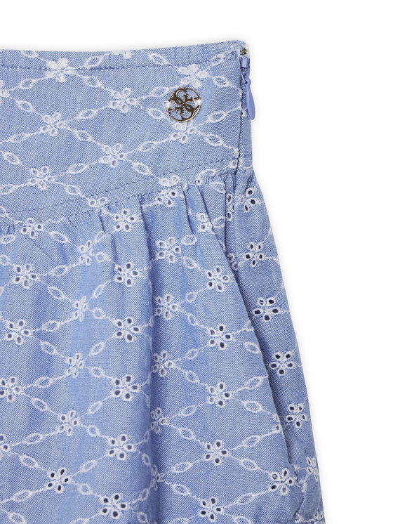Guess Guess Mini sukňa J5GD23 WH7K0 Modrá Regular Fit