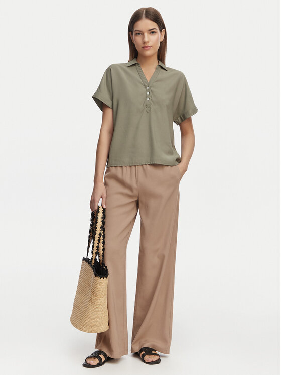 ONLY ONLY Поло Aris 15364279 Зелений Loose Fit