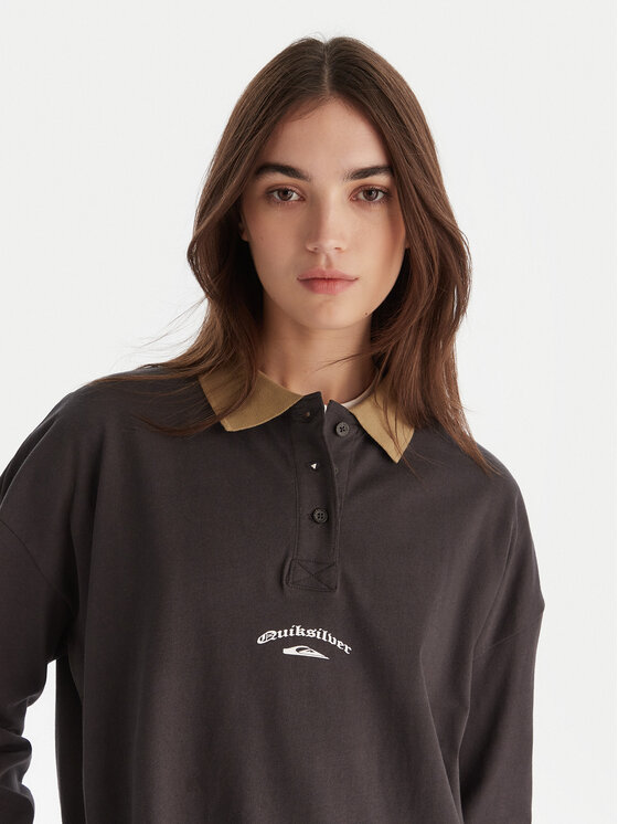 Quiksilver Quiksilver Polo marškinėliai Mercury Standard EQWKT03203 Pilka Regular Fit