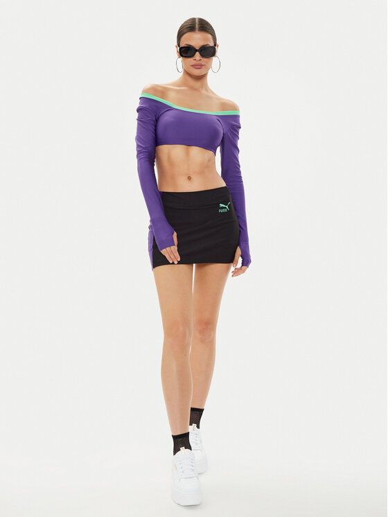 Puma Puma Majica DUA LIPA 536634 Ljubičasta Slim Fit