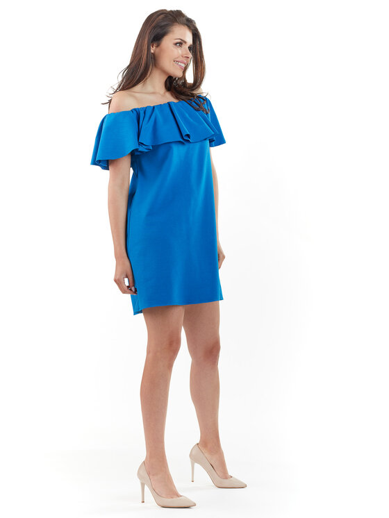 Awama Awama Vestito estivo L065 Blu Basic Fit