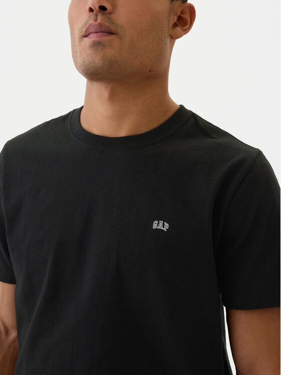 Gap Gap T-Shirt 502022-02 Czarny Regular Fit
