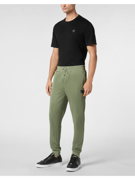 PHILIPP PLEIN PHILIPP PLEIN Joggery 9577 Zielony Jogger Fit