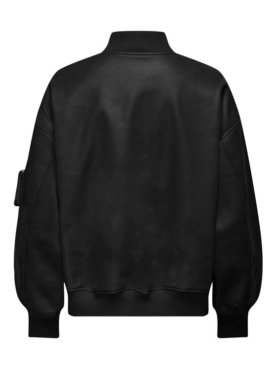ONLY ONLY Kurtka z imitacji skóry 15294104 Czarny Regular Fit