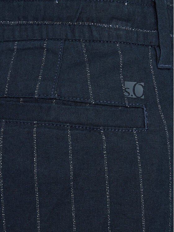 s.Oliver s.Oliver Šortky z materiálu 2143831 Tmavomodrá Relaxed Fit