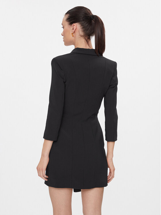 Elisabetta Franchi Elisabetta Franchi Kokteiļkleita AB-562-41E2-V500 Melns Regular Fit