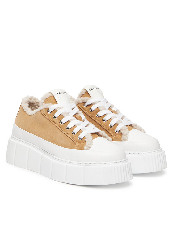 Inuikii Inuikii Sneakers aus Stoff Matilda Curly 1001.001.0381 Beige
