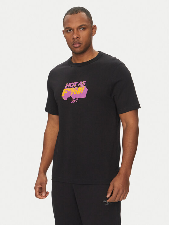 Reebok Reebok Футболка 100218834 Чорний Regular Fit
