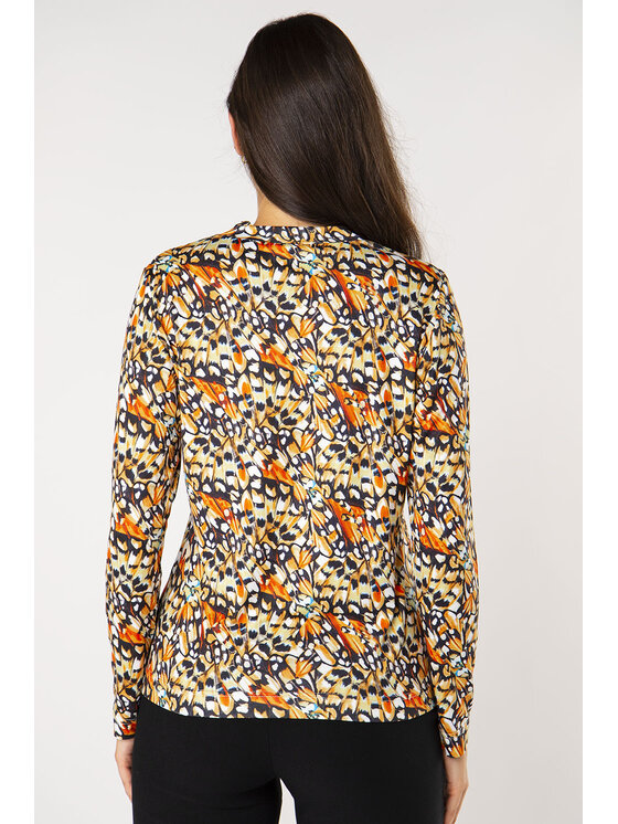 QUIOSQUE QUIOSQUE Bluzka TUPET BLOUSE Pomarańczowy Regular Fit