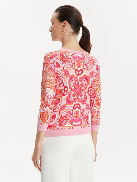 Luisa Spagnoli Luisa Spagnoli Strickjacke Crostone 58242 Rosa Regular Fit