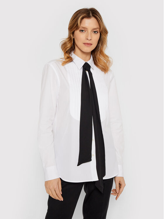LAUREN RALPH LAUREN Lauren Ralph Lauren Πουκάμισο 200817818001 Λευκό Regular Fit