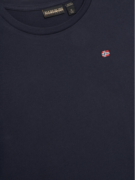 Napapijri Napapijri T-Shirt Salis SS 2 NP0A4GEH1761 S Granatowy Regular Fit