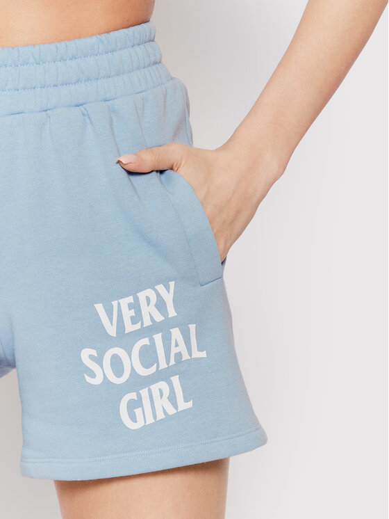 Pantaloncini sportivi Social Girl S-1090 Blu
