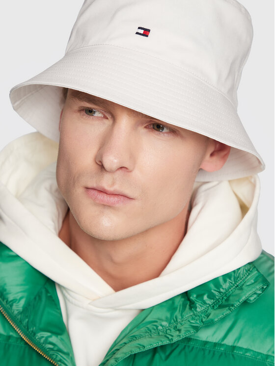 Tommy Hilfiger Tommy Hilfiger Klobouk Essential Flag Bucket AW0AW14543 Bílá