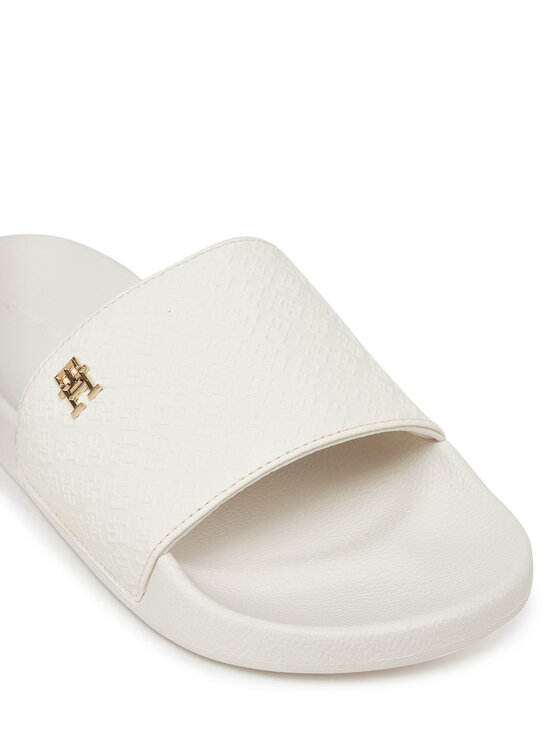 Tommy Hilfiger Tommy Hilfiger Šľapky Th Monogram Poolside FW0FW08525 Biela