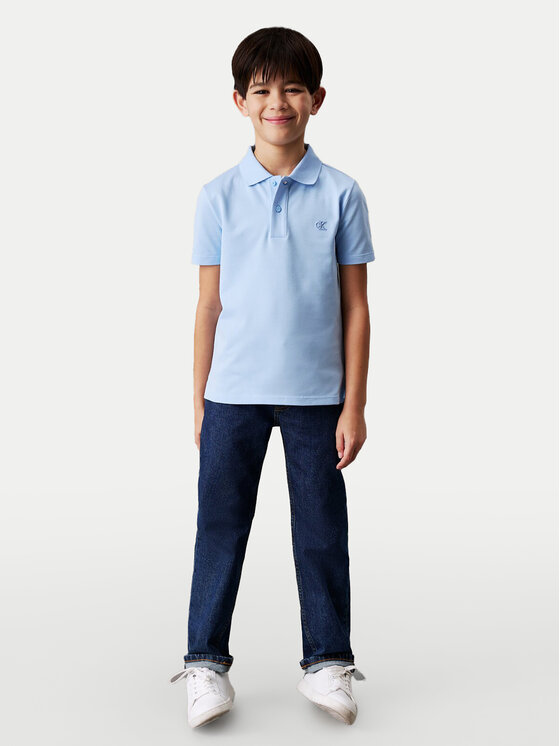 Calvin Klein Jeans Calvin Klein Jeans Polo marškinėliai Essential IB0IB02486 Žydra Regular Fit