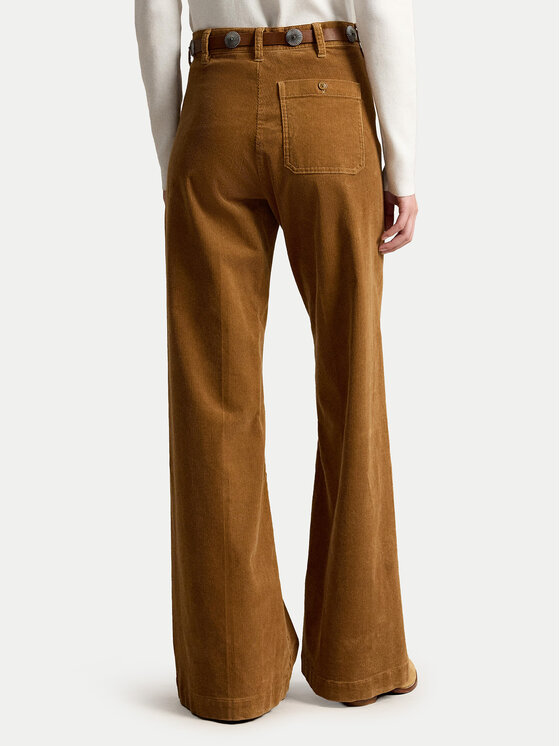 Polo Ralph Lauren Polo Ralph Lauren Pantaloni din material 211B17556002 Maro deschis Flare Fit