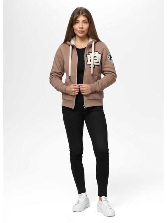 PITBULL PITBULL Bluza RUFFINA PB Brązowy Regular Fit
