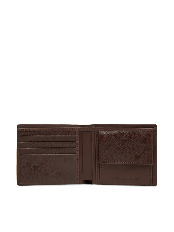 Tommy Hilfiger Tommy Hilfiger Duży Portfel Męski Th Monogram Cc And Coin AM0AM13252 Brązowy