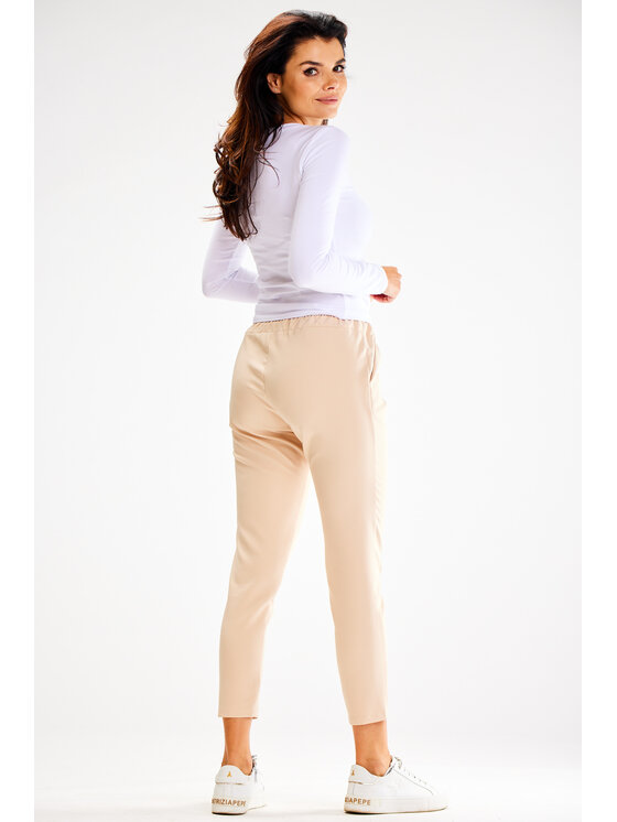 Awama Awama Dámske nohavice A600 Béžová Basic Fit