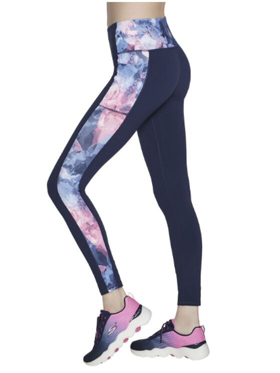 Skechers Skechers Legginsy GOWALK SUMMER ROSE Granatowy Classic Fit