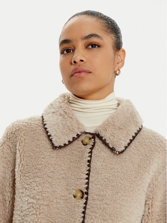 OUI OUI Kevad-sügis mantel 88948 Beež Oversize