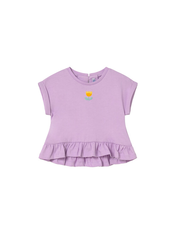 Mayoral Mayoral 2 t-kreklu un sortu komplekts 1206 Violets Regular Fit