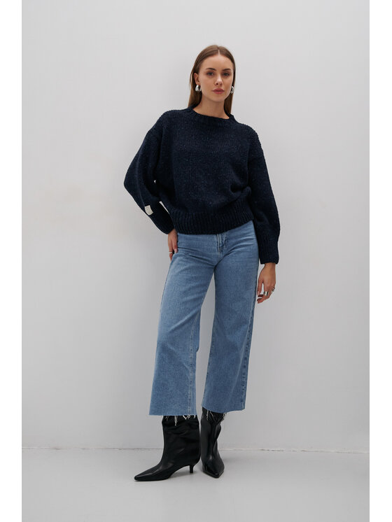 Fobya Damski Sweter, rozmiar M/L, Granatowy, F2055