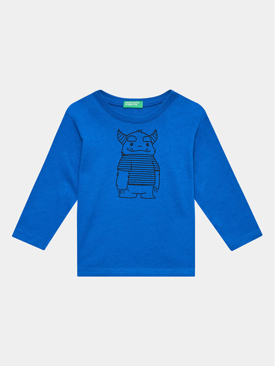 United Colors Of Benetton United Colors Of Benetton Bluse 3096G10AS Blau Regular Fit