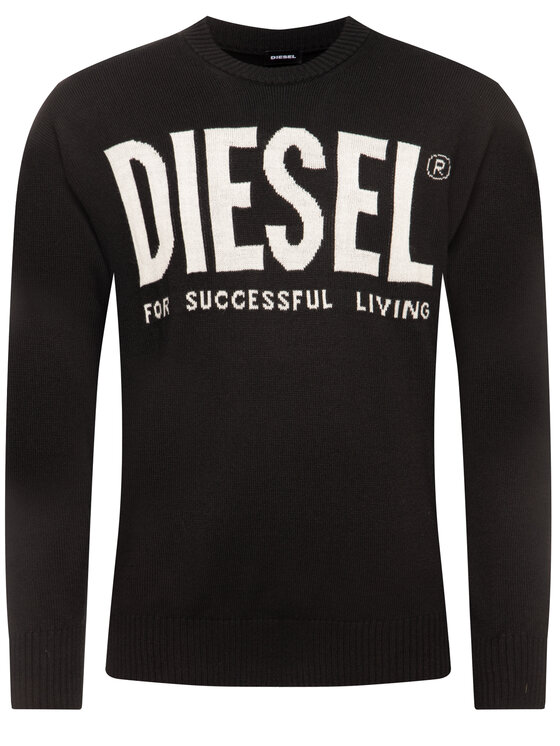Diesel Diesel Пуловер K-Logos 00SACK 0KAQR Черен Regular Fit