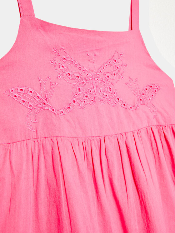 United Colors Of Benetton United Colors Of Benetton Ikdienas kleita 4JO1GV00V Rozā Regular Fit