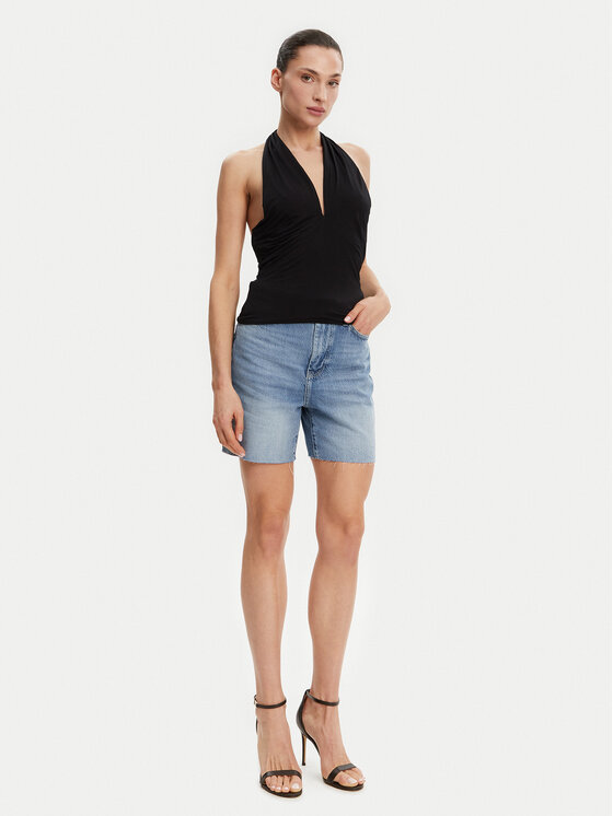 Guess Guess Top W5GP16 KACM2 Negru Slim Fit