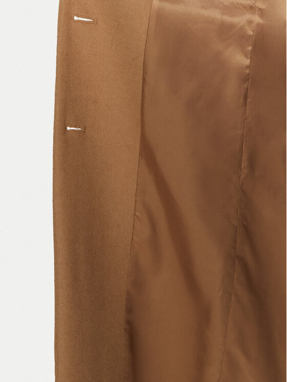 United Colors Of Benetton United Colors Of Benetton Płaszcz wełniany 28HFDN069 Beżowy Regular Fit