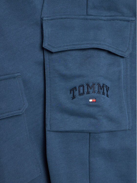 Tommy Hilfiger Tommy Hilfiger Melegítő alsó Varsity KB0KB09120 Kék Regular Fit