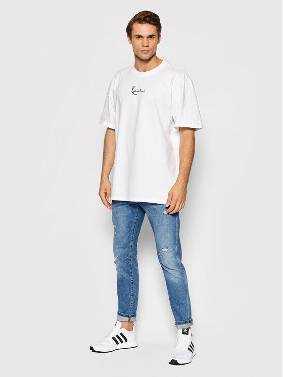 Karl Kani Karl Kani Tričko Small Signature 6060585 Biela Regular Fit