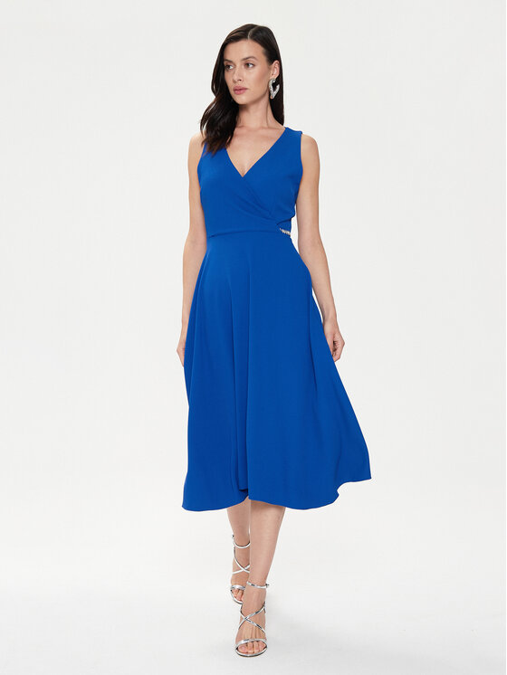 Rinascimento Rinascimento Rochie cocktail CFC0118517003 Albastru Regular Fit