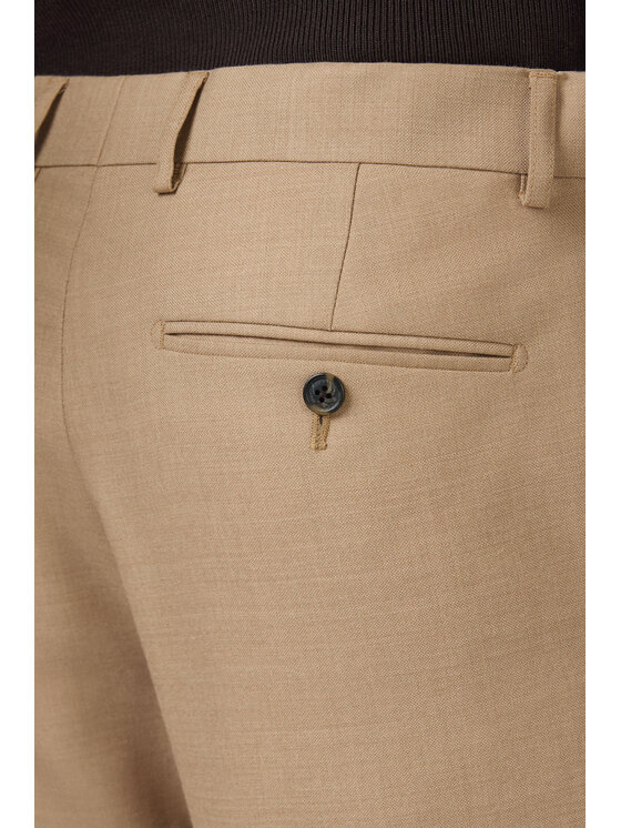 Lancerto Lancerto Spodnie materiałowe Artemio SP073225000012 Beżowy Slim Fit