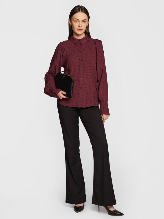 Camicia Mindy 20611070 Bordeaux Regular Fit