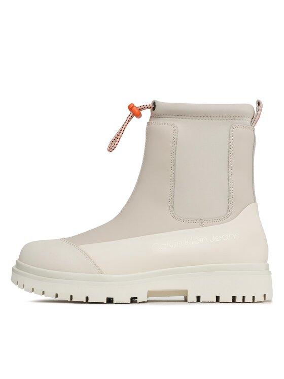 Calvin Klein Jeans Calvin Klein Jeans Ботильйони Chunky Combat Chelsea Boot Rub YW0YW01065 Бежевий