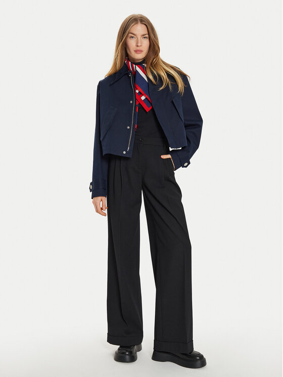 AMI PARIS AMI PARIS Átmeneti kabát FJK069.CO0081 Sötétkék Regular Fit