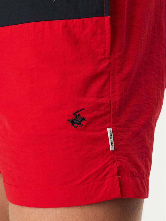 Beverly Hills Polo Club Beverly Hills Polo Club Kopalne hlače P-SS26M-SUNNY-0065 Rdeča Regular Fit